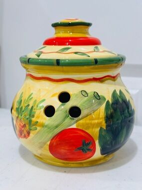 Certified International Tuscany Pamela Gladding Cookie Jar Canister Jar With Lid